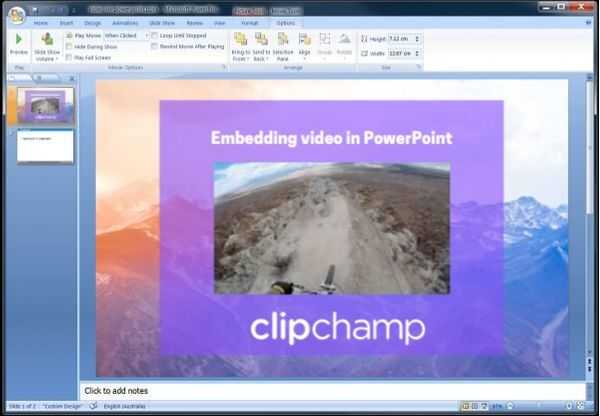 embed a video in microsoft powerpoint for mac
